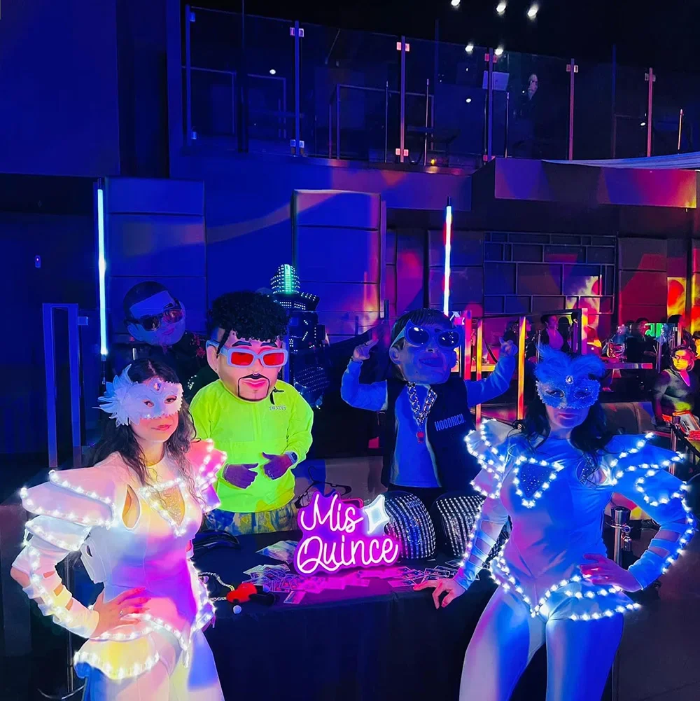 Женский светодиодный костюм, женский купальник с подсветкой, танцевальное платье, светящийся костюм для дискотеки для девочек, белый комбинезон для косплея, женский костюм