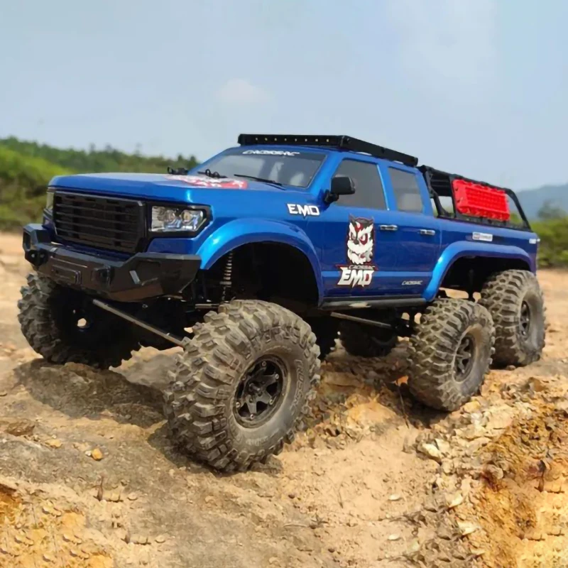 CROSSRC 1/10 RC AT6 Assembled Painted Crawler Off-Road Vehicles 6X6 Climbing Cars Remote Control Car Toy with Light TH21779