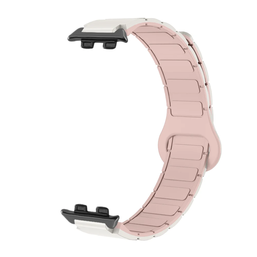 

12mm Magnetic Silicone Watch Strap For Honor Band 9 Armor Style Quick Release Replacement Smartwatch Wristband For Men Women