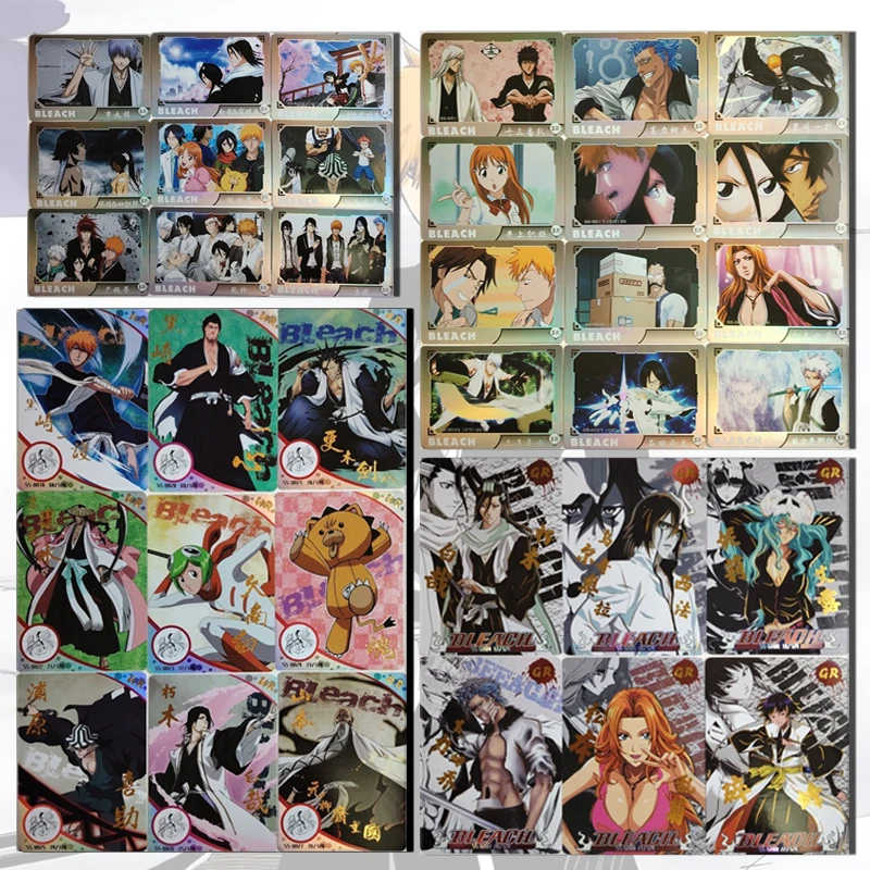 BLEACH SR UR GR card Shihouin Yoruichi Kuchiki Rukia Inoue Orihime Kurosaki Ichigo boy Toy collection Birthday Christmas gifts