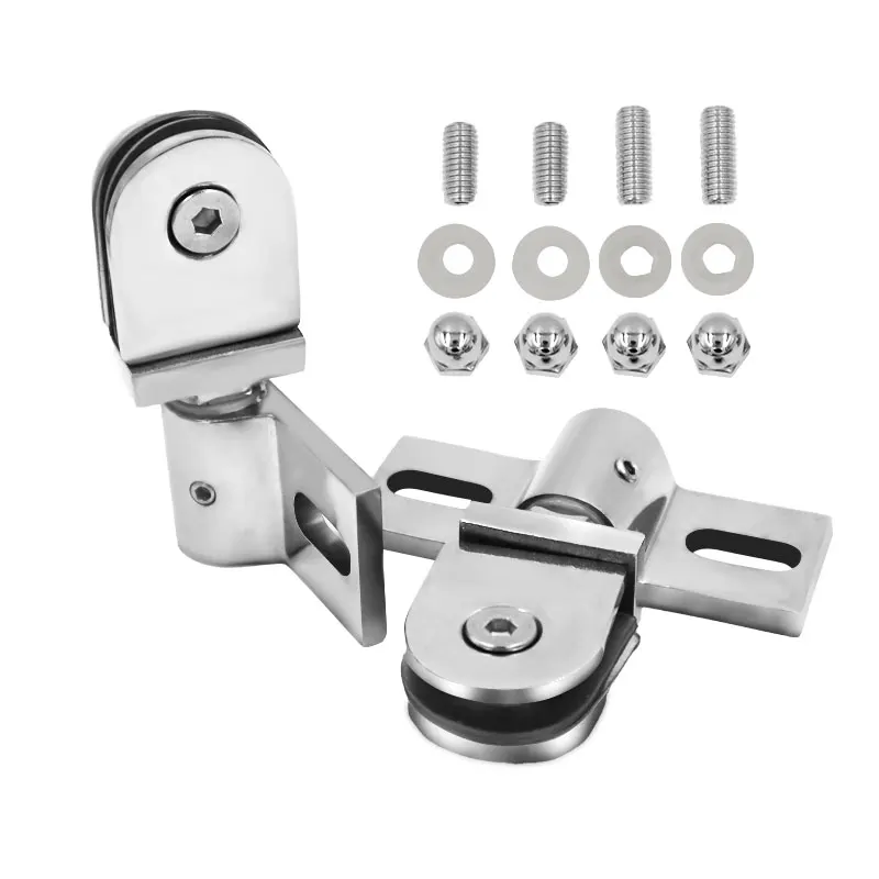 Bathroom glass door clip/clamp/hinge,Rotating door shaft,Zinc alloy and stainless steel,no rust , shower accessories