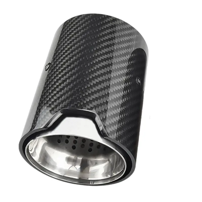 

Simple For M2 F87 M3 F80 Exhaust Modified Suitable Cars Carbon Fiber Tail Muffler Burnt Pipe Tips Inlet 70Mm