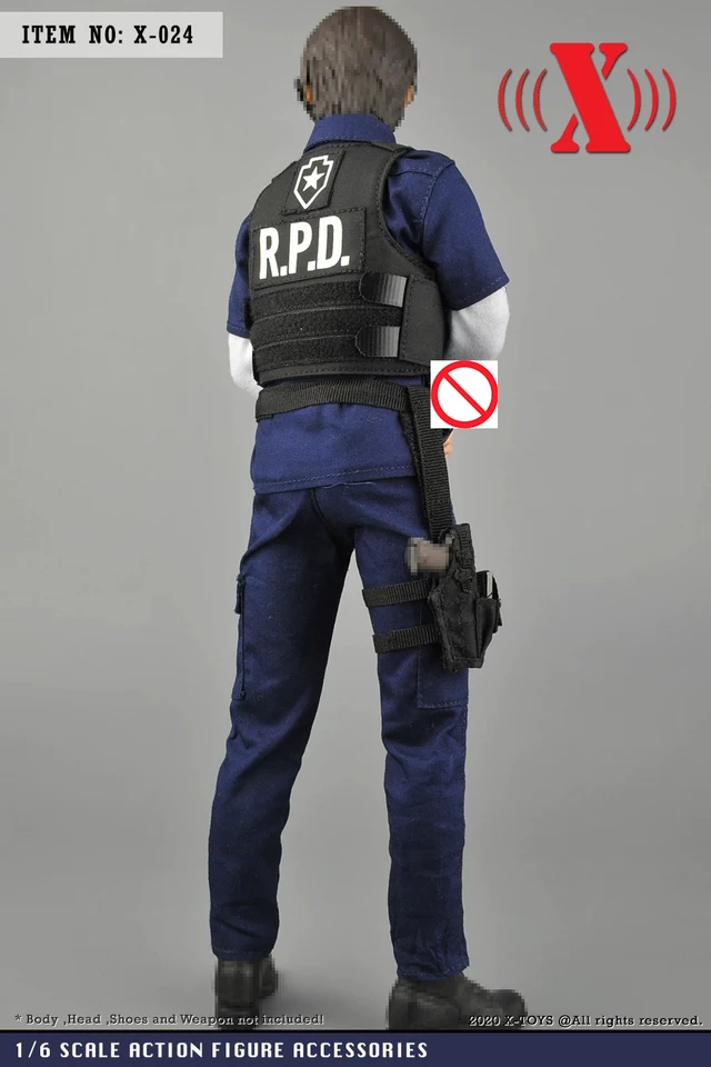 X-TOYS X-024 1/6 Male Soldier RPD Patrol Clothing Top Trouser Vest