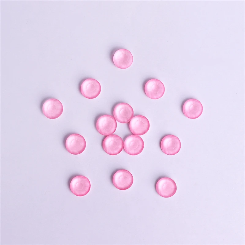 High Quality SS6-SS30 Neon Light Pink Glass Flatback Rhinestone Glitter Round Glue On Gemstones for DIY Crafts Embellishments