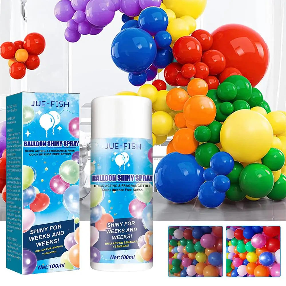 Balloon Shiny Spray Anti Fading Polish Restore Decoration Atmosphere Balloon Gloss Spray Ballon Enhance Brightener image 3