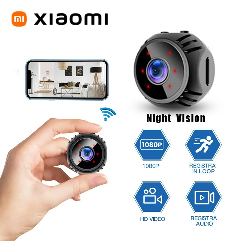 Xiaomi A18 Mini Camera Wireless Wifi Remote HD Outdoor Sports Intelligent Monitor Infrared Night Vision Camera 4K Hot Sale 2025