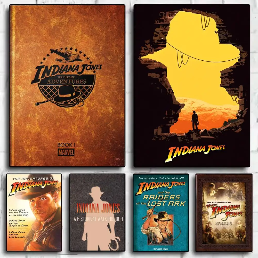Film I-Indiana Jones Poster Modern Minimalist Wall Art Prints for Bedroom Living Room Aesthetic Contemporary Decor Gift