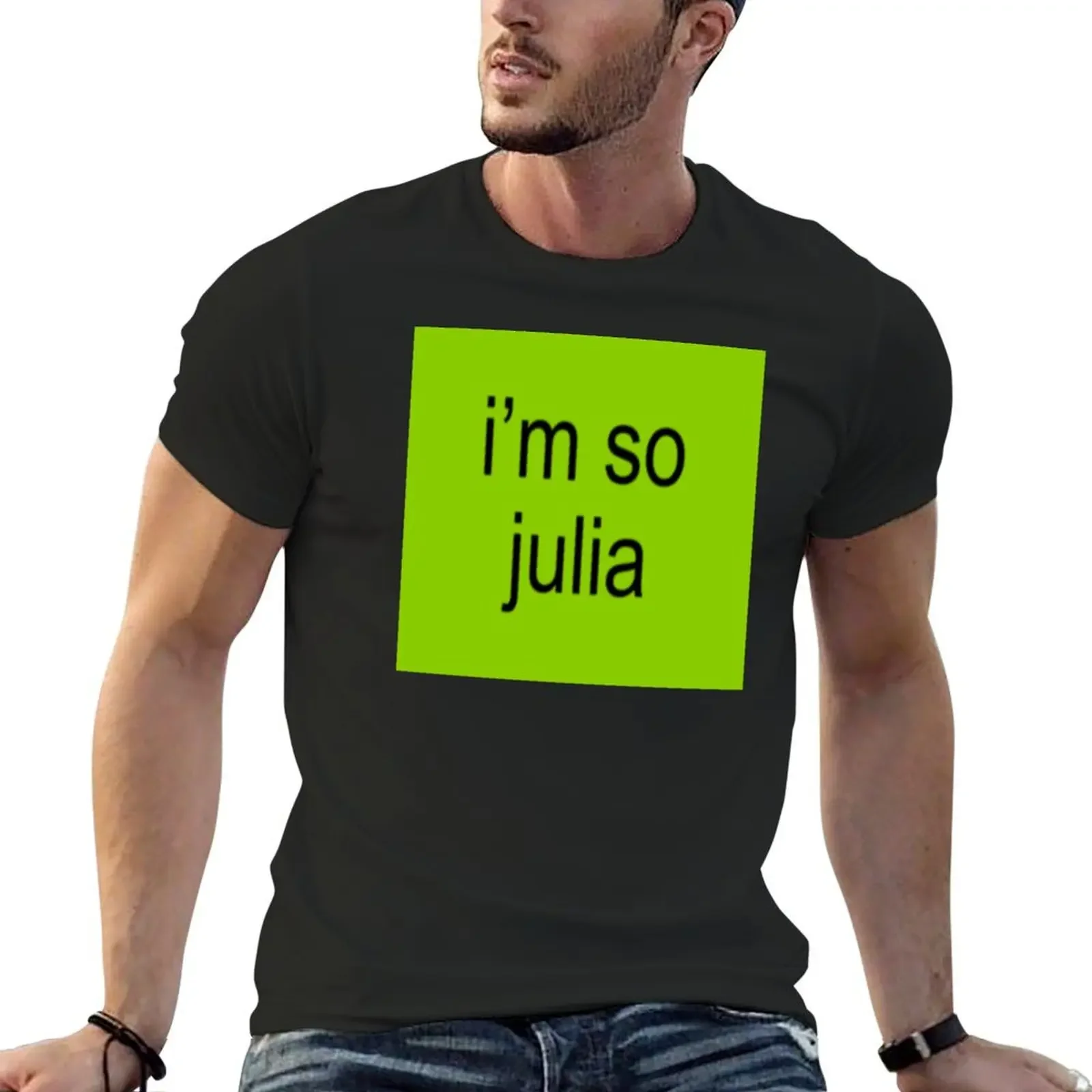 Charli XCX I'm So Julia T-Shirt man clothes tops summer tops t shirts for men graphic