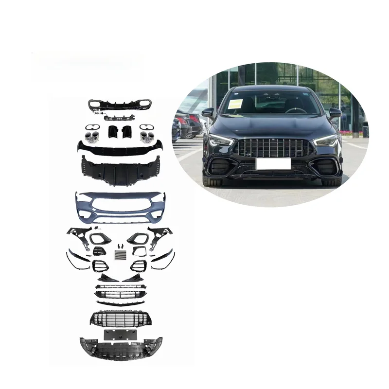 High Quality Facelift Conversion Body Kit Fit For W118 CLA45 S Automotive Exterior Modified Upgrade Modification Accessories