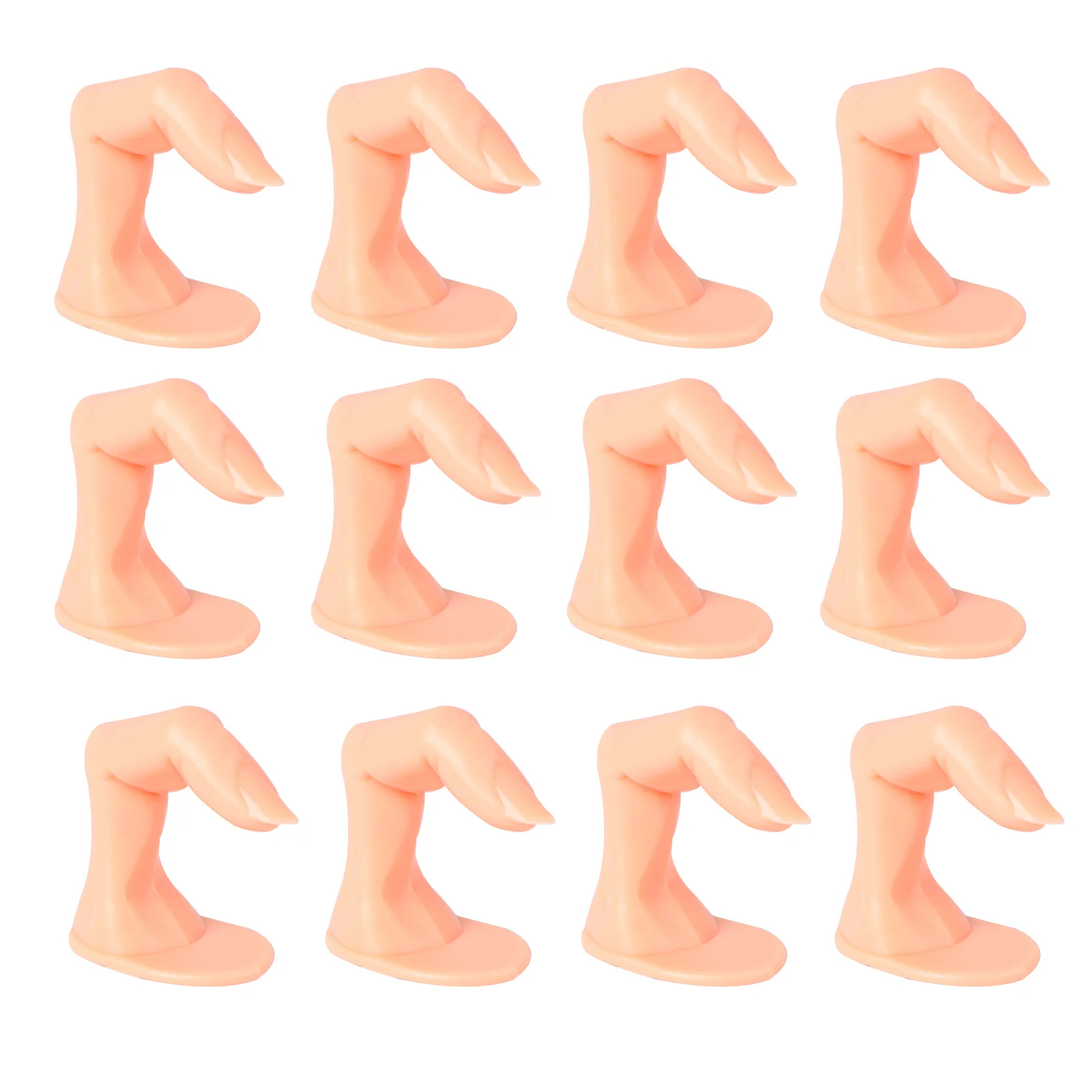 20 قطعة مسمار تلميح المحمولة كاذبة لمسمار الفن مانيكير التدريب أداة مبتدئين مانيكير ممارسة أصابع ممارسة الأصابع ل