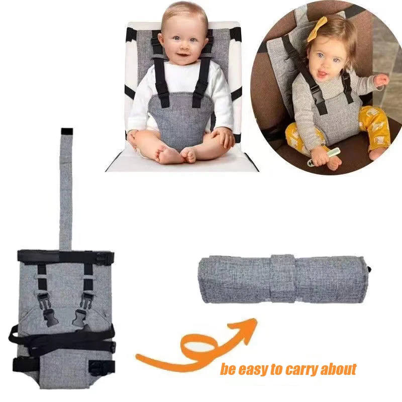 Baby Chair Seat Safety Belt Portable Adjustable Child Dining Chair Safety Belt Anti-drop Fixed Kid Feeding Seat Protection Belts