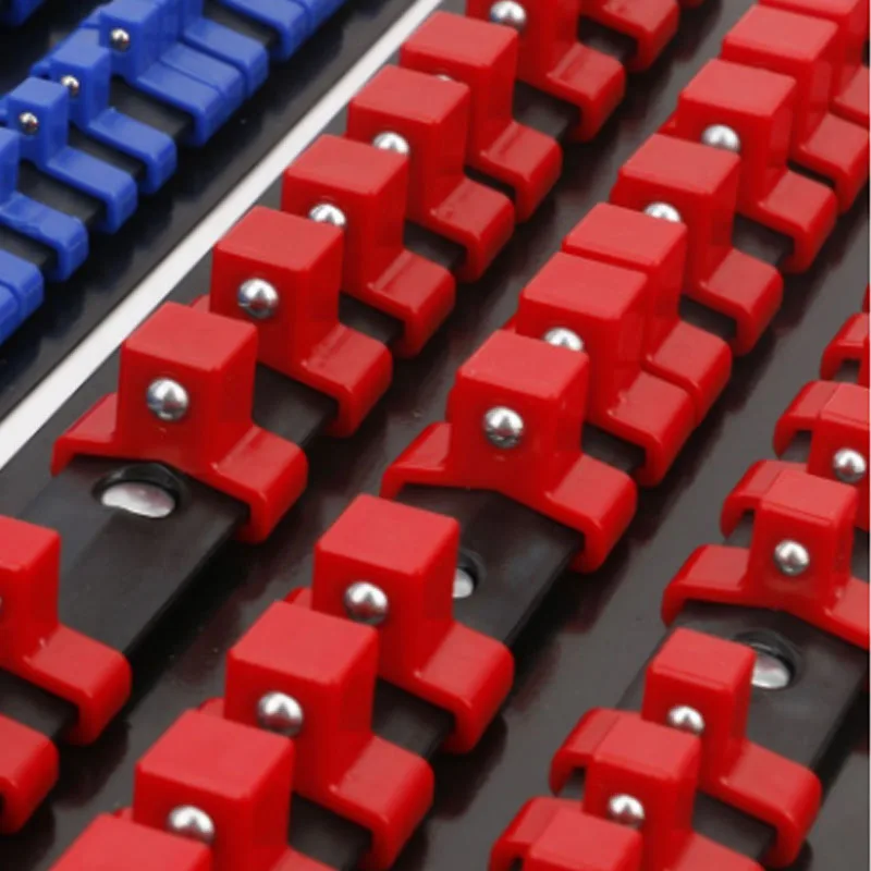 Imagem -06 - Traight-chave de Plástico Titulares Universal Socket Organizer Rail Bracket Ferramentas de Reparação Chave de Parede Soquete Home Tools 2