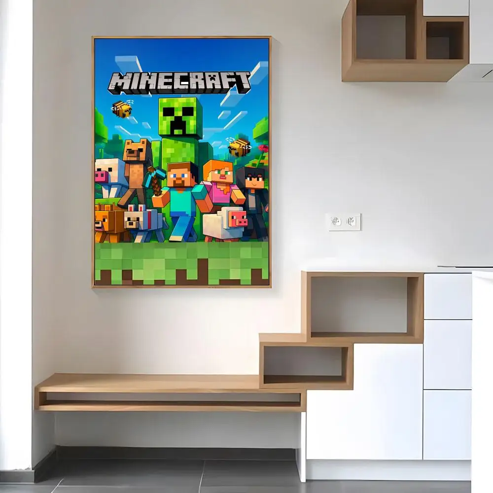 Game Mine-c-crafts Poster, Papierdruck, für Zuhause, Wohnzimmer, Schlafzimmer, Eingang, Bar, Café, Kunst, Malerei, Dekoration