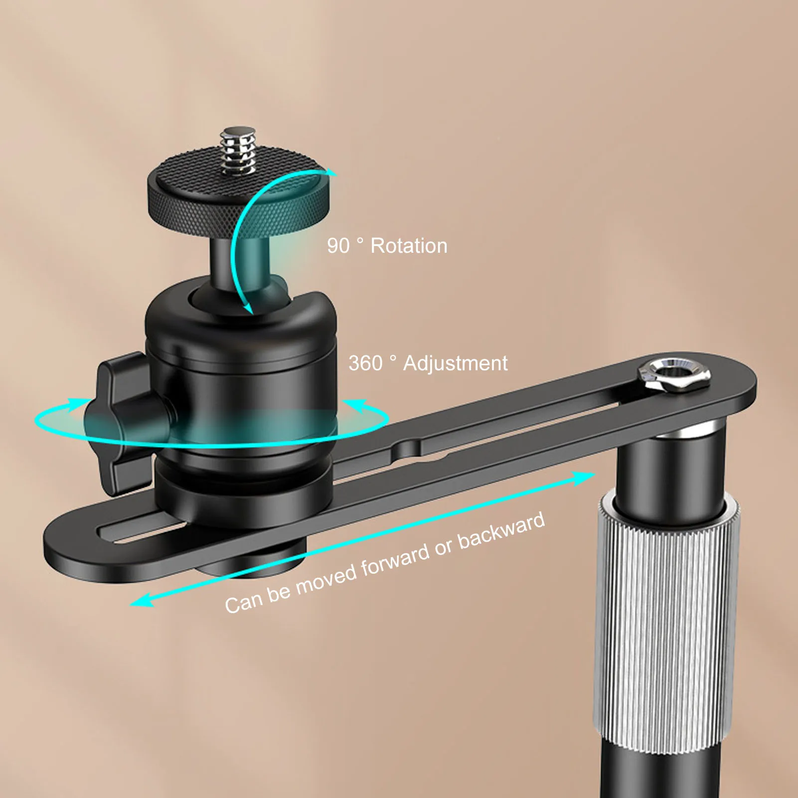 حامل جهاز عرض جبل حامل جهاز عرض 24 ‐ 40 سم زاوية قابلة للتعديل حامل جهاز عرض 1/4 بوصة خيط لجانب الأريكة بجانب السرير