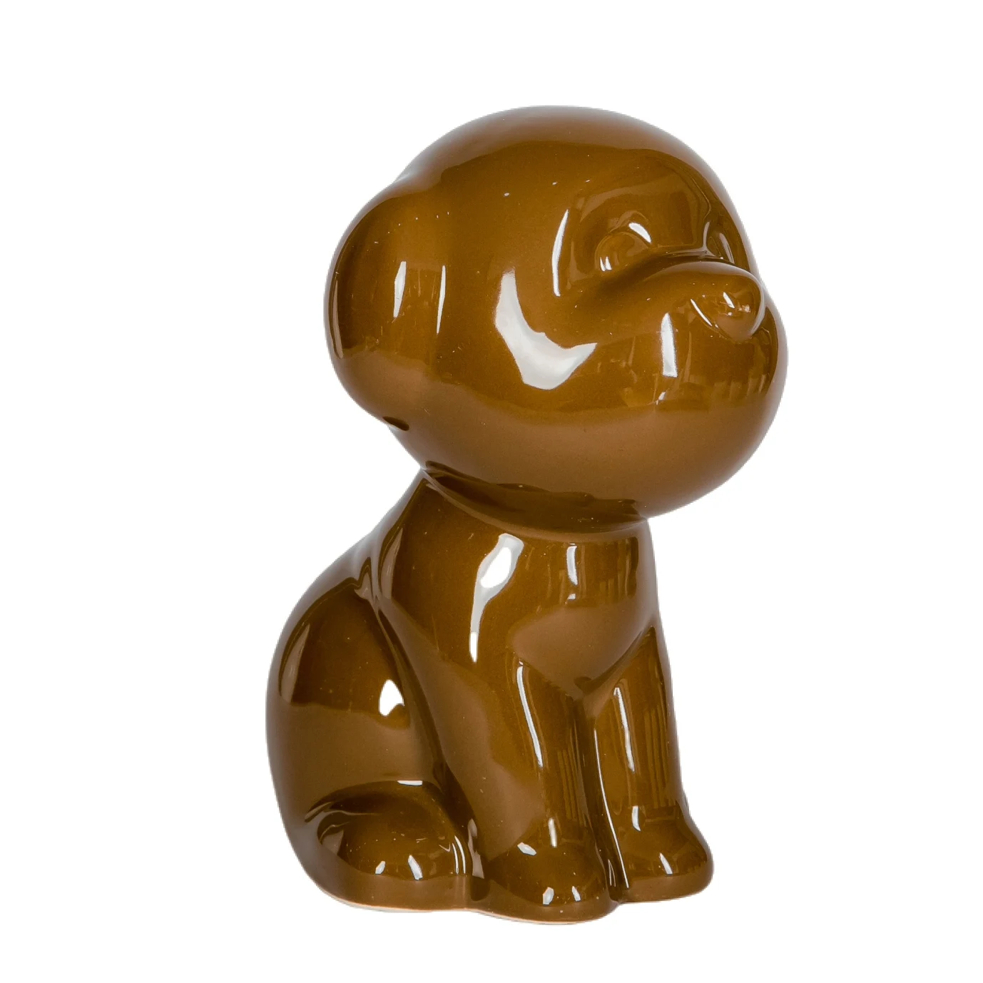 Brown ceramic dog urn with screw lips Ash Urn Sealed Cremation Funeral Ashes Keepsake Small Animals Pet Dog Cat Memoria