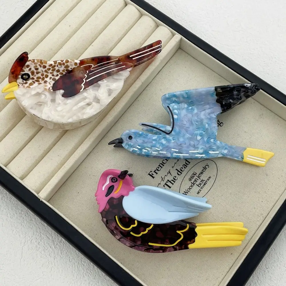 

Cute Cartoon Animal Shark Clip Woodpecker Creative Acetic Acid Hair Claw Headwear Korean Style Swallow Bird Hair Claw Streetwear