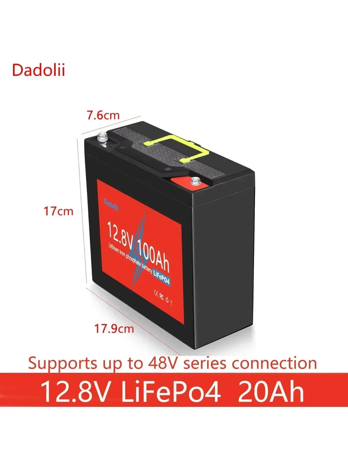

12V 20Ah LiFePo4 Battery - Premium Rechargeable Lithium Iron Phosphate Battery for Kid Scooters & Boat Motors