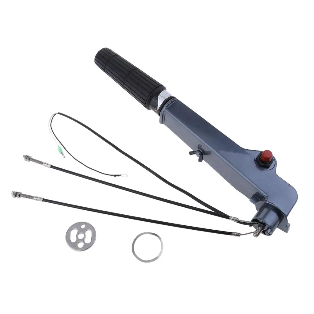 Steering Arm Tiller Handle & Cable for 15HP 18HP Marine Outboard