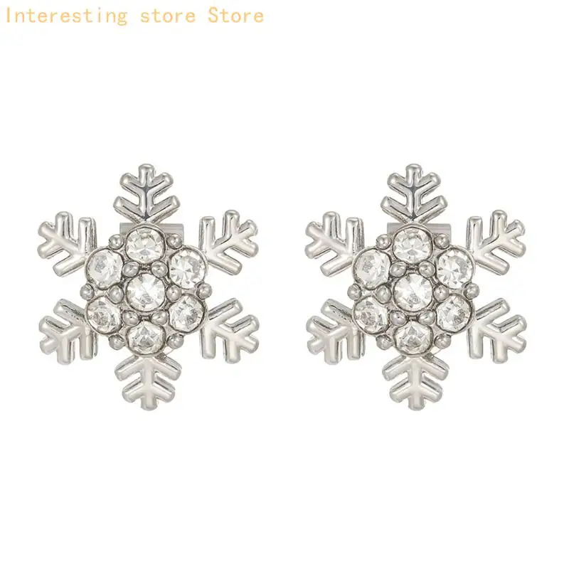 Schneeflocken-Ohrhaken-Charm-Ohrclip für Freeclip 1/2 Zubehör für den täglichen Look 55KC – Detail 5