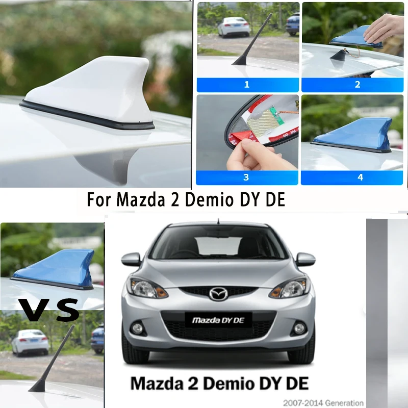 

For Mazda 2 Demio DY DE Car Trunk Anti-Collision Reflective Warning Safety Tape 1Pcs Auto Rear Bumper Protector Sticker