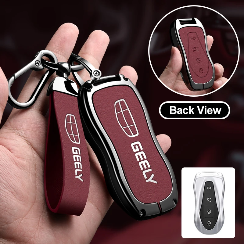 

Car Remote Key Case Cover For Geely Coolray X6 Emgrand Global Hawk GX7 Azkarra Tugella FY11 Car-Styling Keychain Accessories