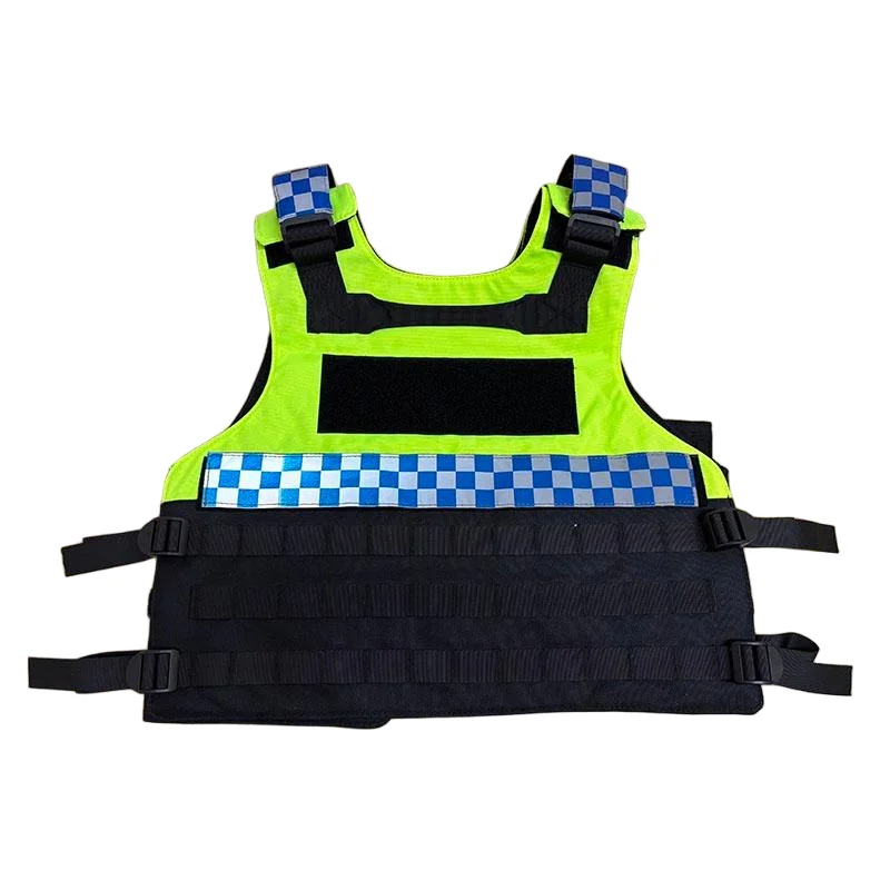 Rompi Taktis Pria Reflektif Patroli Rakun Baju Besi Neon Rompi Tempur Reaksi Cepat Pakaian Anti Tusukan