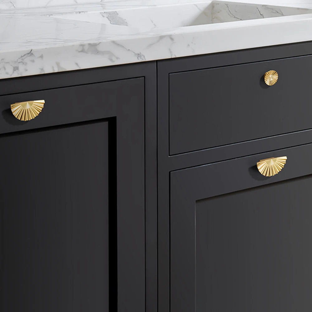 Gold Dressers Knobs For Drawer Premium Material Ensures Durability Anti-Rust For Bathroom Vanity Decor