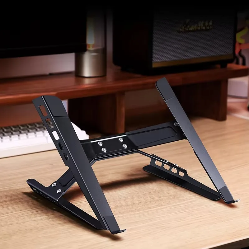 

Ergonomic Office Desk Metal Adjustable Laptop Riser Holder for Electronic Sports
