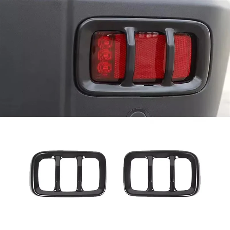 

AB56-Car Metal Rear Fog Light Cover Taillight Frame For GWM Great Wall Tank 300 2021-2023
