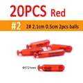 20pcs Red size 2
