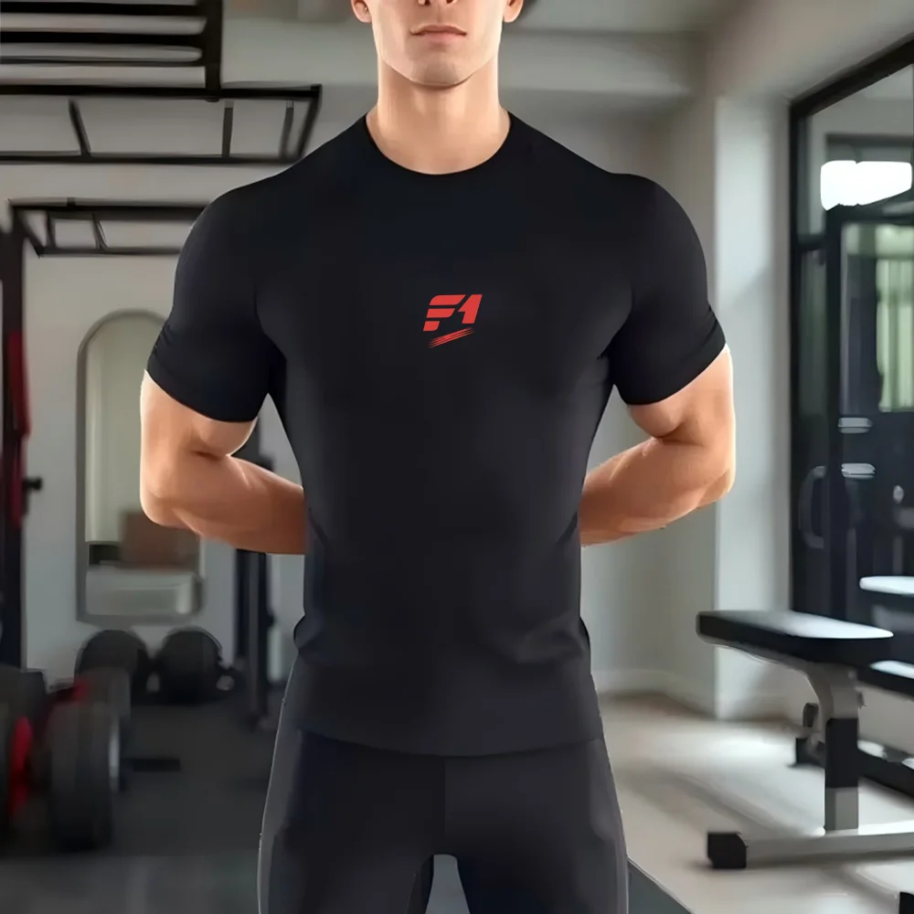 

Летняя мужская футболка, повседневные однотонные белые футболки, мужской топ с короткими рукавами, большие компрессионные футболки для спортзала, уличная мужская одежда