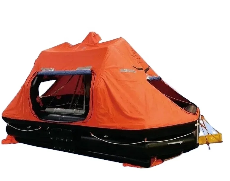 THROW-OVERBOARD TYPE INFLATABLE UFE LIFE RAFT WITH SELF-RIGHTING FUNCTION for 10 PEOPLE