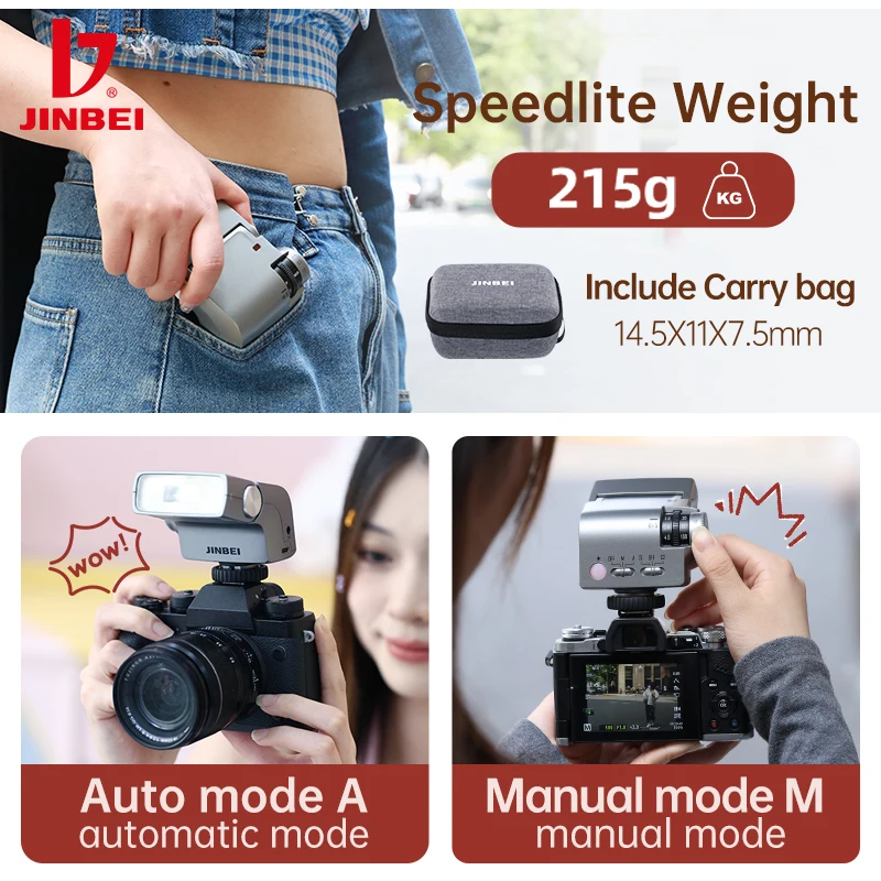 جينبي-فلاش كاميرا ريترو سبيدليت الملونة ، عالمي لكانون ، نيكون ، فوجي ، أوبا ، سوني ، باناسونيك فوتو ، HI5 ، GN16 ، 6000 ± 200K ، 7 مستويات