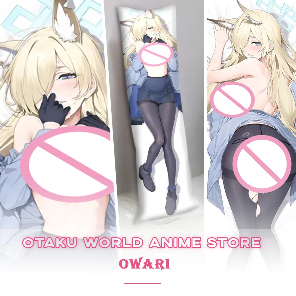 

Синий архив Dakimakura наволочка Owari Otaku обнимающее тело реквизит Корея аниме игра ролевой подарок для взрослых 3D печать Декор реквизит