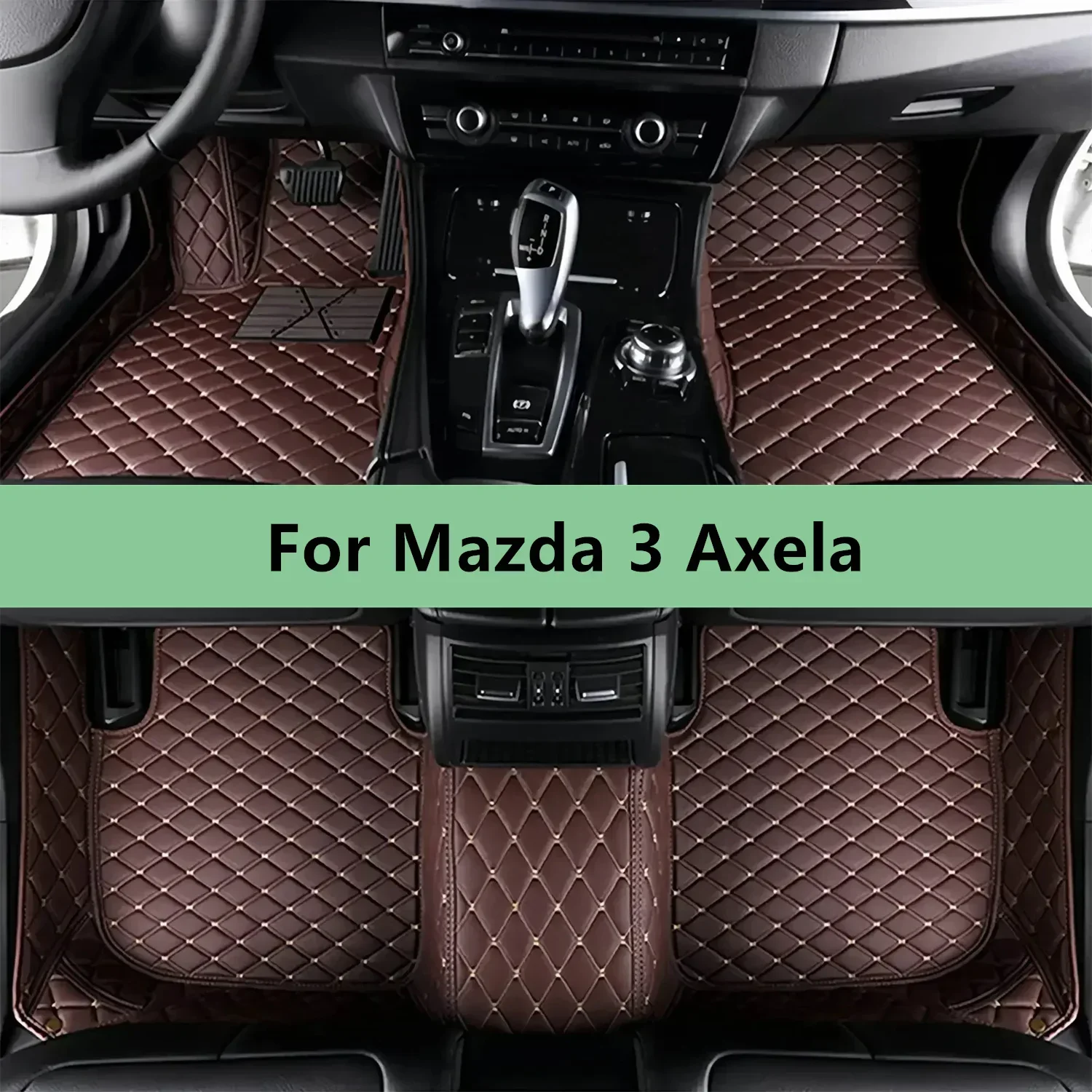 Maßgeschneiderte Auto-Fußmatten für Mazda 3 Axela 2014 2015 2016 2017 2018 2019 Fußmatten für Auto Herren Damen Autozubehör