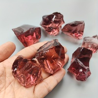 40g/100g/200g Wine red smelted quartz Crystal, Synthetic glass can be used for indoor aromatherapy stone, gem jewelry making