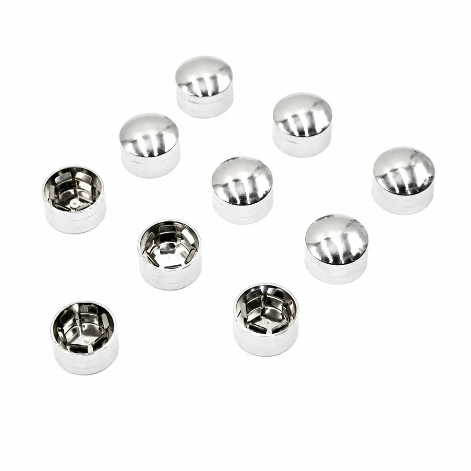 Aluminum Alloy Chrome Screw Cap for Motorcycle Bolt Decorative Fastener Cover Garage Styling Kit Compatible Modular Helmet Spare