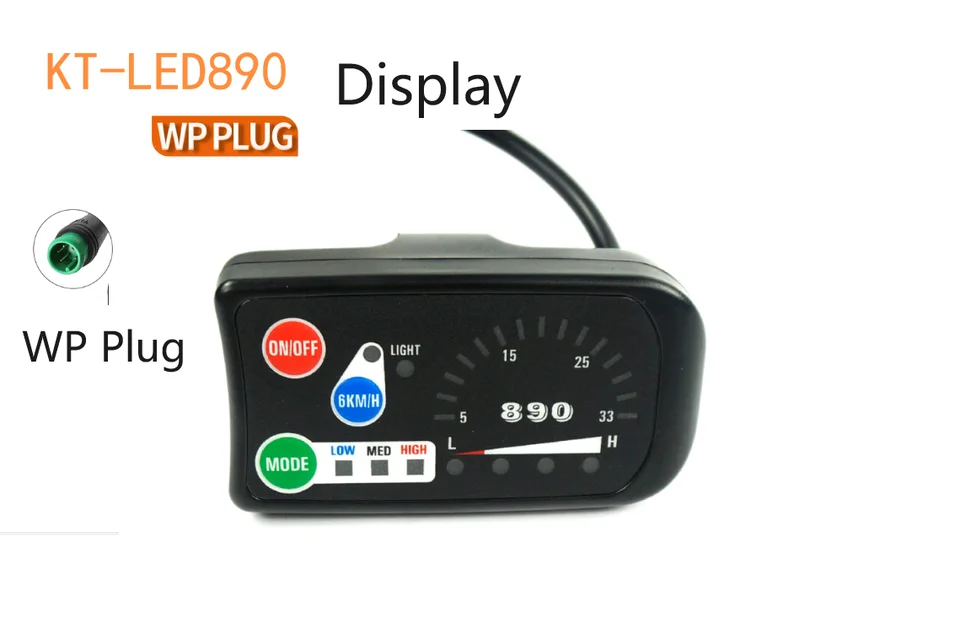 KT LED880 Display Voor Elektrische Fiets – 36V/48V Meteraccessoire Met Helder Scherm