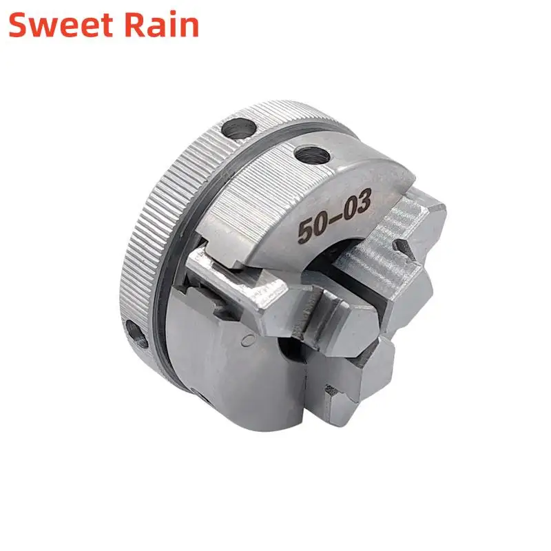 Mini Manual Lathe three jaw chuck 50mm High Precision CNC Wood Drill Chuck for Lathe Machine Tools Accessories