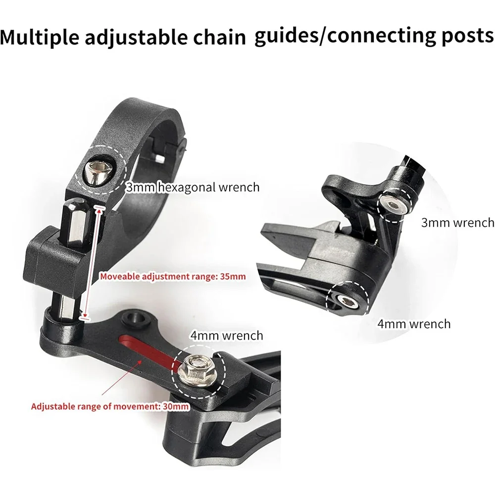 دليل سلسلة الدراجات الجبلية مثبت سلسلة الأسنان الإيجابية والسلبية لمنع سقوط السلسلة لدراجة الطرق الجبلية #2