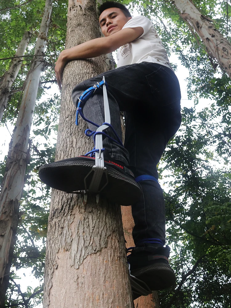 150kg Load Tree Climbing Special Tool for Climbing Trees Cat Claw Anti-slip Universal Upright Manganese Steel Leggings Crutch