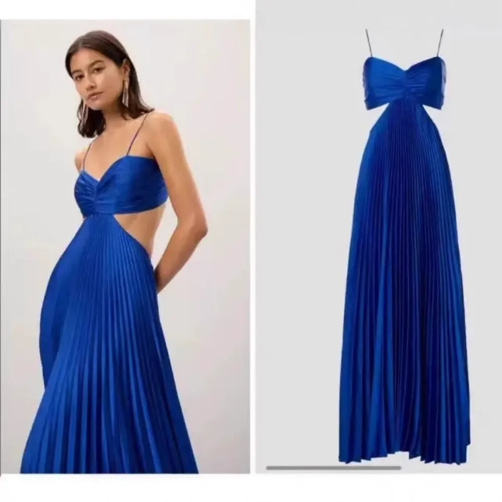 

Luxury Brand Deep V-neck Elegance A-line Evening Dresses Floor Lenght Backless Formal Women Caicktail Wedding Party Gowns Trendy