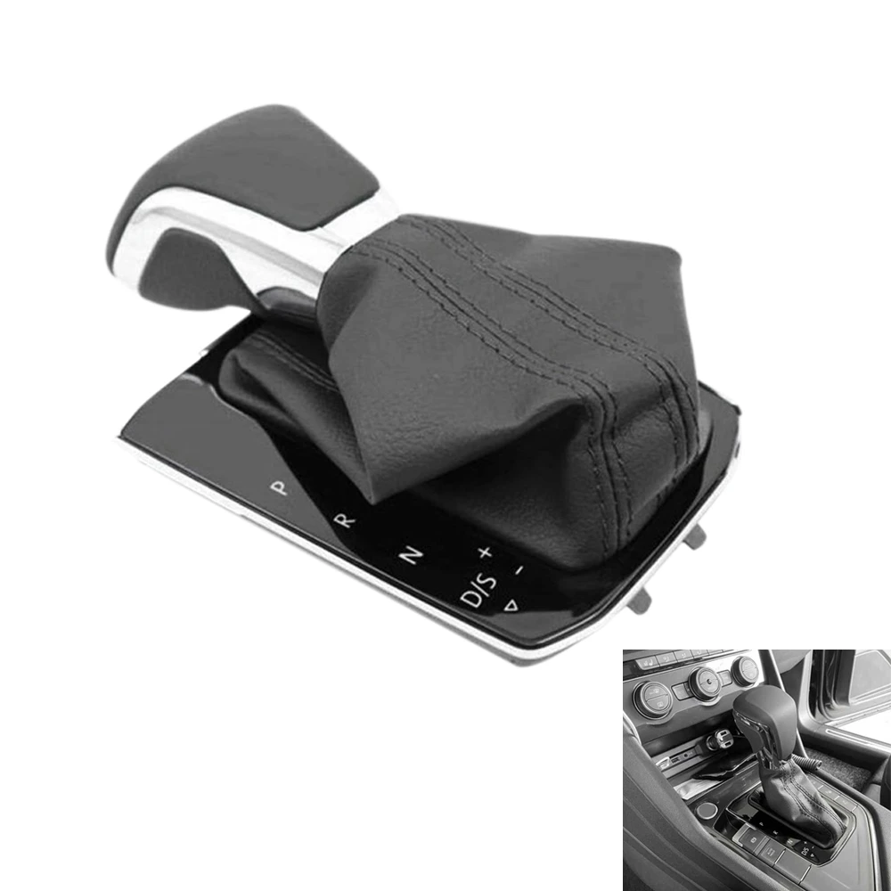 5NG 713 203 5NG713203 Automatic Gear Stick Shift Lever Head Ball with Leather Boot Dust Cover Panel for Tiguan 17-19