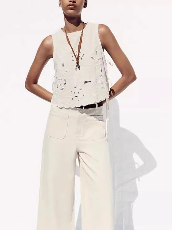 

Новый летний женский круглый топ с вышивкой Ne Svel, украшенный узлом, модная дышащая повседневная одежда Fem