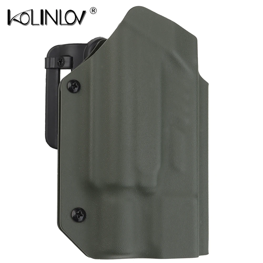 

Lightweight Kydex Holster Glock G17 G19 19X 22 23 34 35 45 .40 with X300U-A Flashlight(not included ) Hunting Airsoft Holster