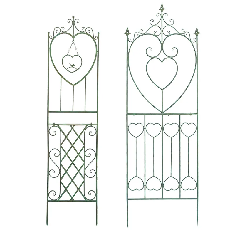 Outer single vintage garden plant climbing frame decoration outdoor garden courtyard wrought iron flower fence support pole