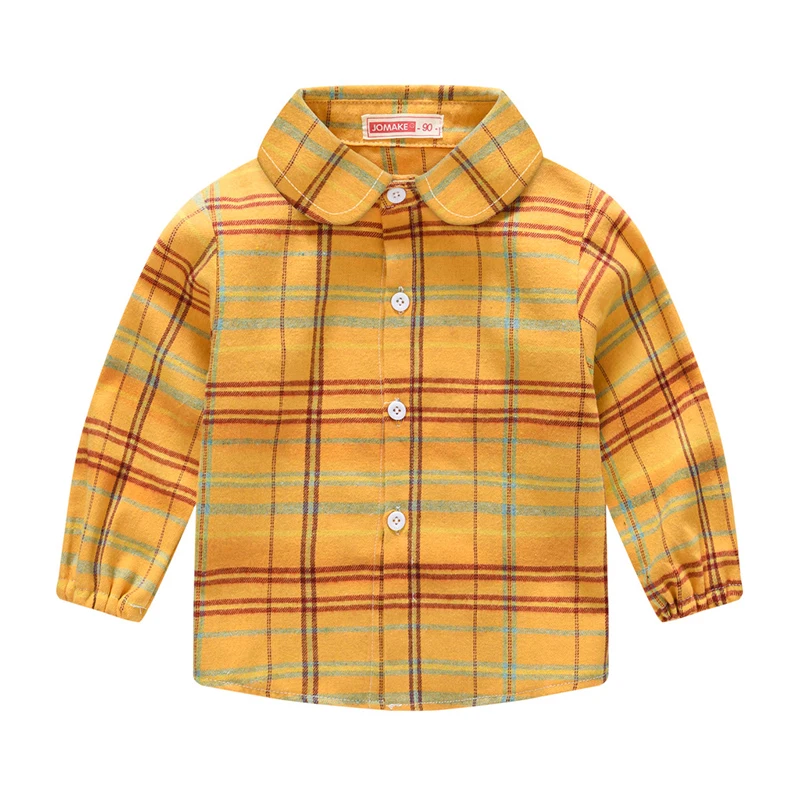 New Fashion Spring Autumn Boys Shirt Classic Plaid Kids Shirts Fashion Thin Style Long Sleeve Jacket For Girls Children Clothing