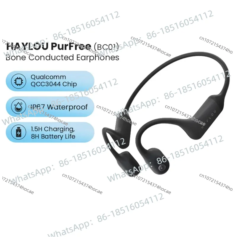 Bone Conduction Headset IP67 Waterproof Protect Sports Headphones Magnetic Fast Charging Earphones