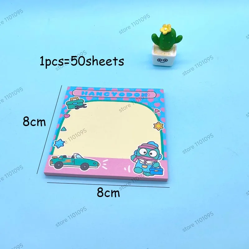 Imagem -06 - Sanrio Hangyodon Memo Pad Sticky Notes n Times Papelaria Kawaii Notepad Post Escritório e Material Escolar Kids Gift Pcs por Lote