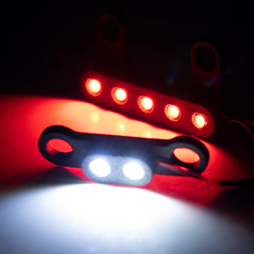 MIBIDAO-Juego de luces LED delanteras y traseras para coche de pie grande 1/10 ARRMA GORGON RC, piezas de decoración de actualización de camión y coche